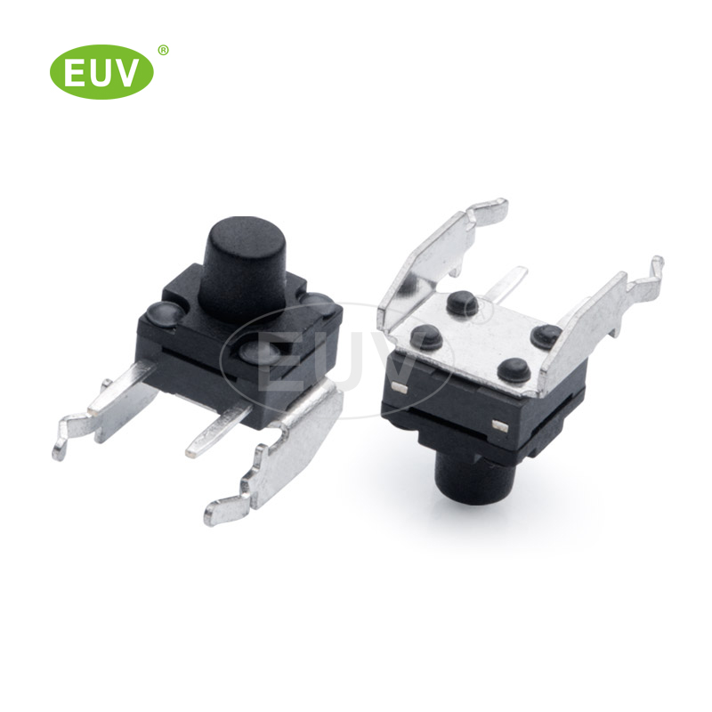 6.0mmx7.5mm 下支架側按 防塵防水IP67 插件輕觸開關