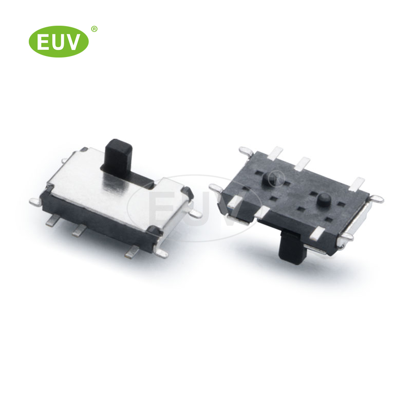 10P 正拔 2P2T 柄高1.5/2.0mm 貼片撥動開關