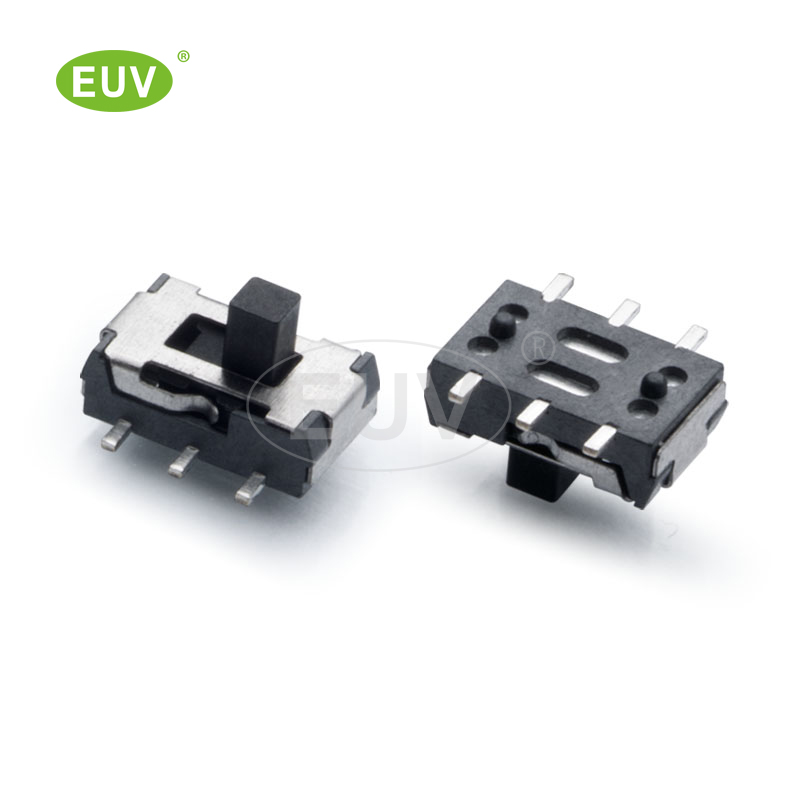 6P 正拔 2P2T 柄高1.5mm 貼片撥動開關