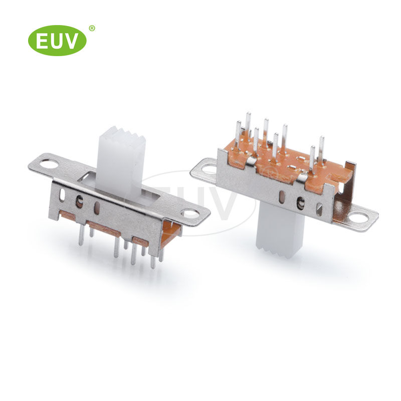 8P 正撥 2P3T 柄高2-10mm 插件撥動開關(guān)